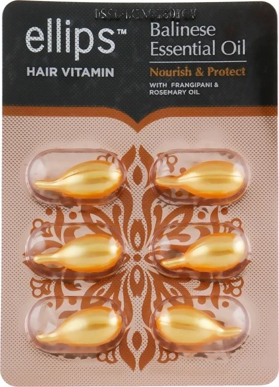 Витамины для волос Ellips Hair Vitamin Balinese Питание и защита Бали с маслом плюмерии и розмарина (2072056653)