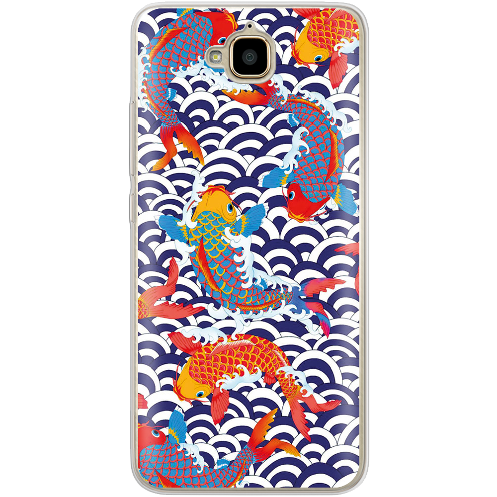 Чехол Boxface Huawei Y6 Pro Koi Fish Прозрачный силикон (25518-up2477-25518)