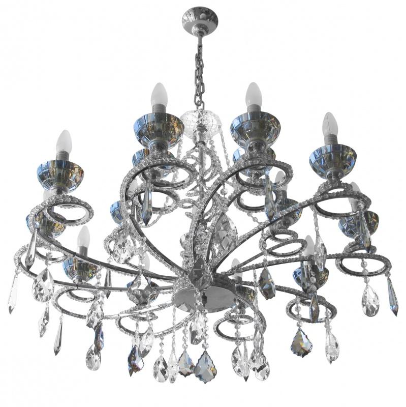 Люстра свеча подвесная Brille BCL-315S/15 хрустальная классическая - фото 2