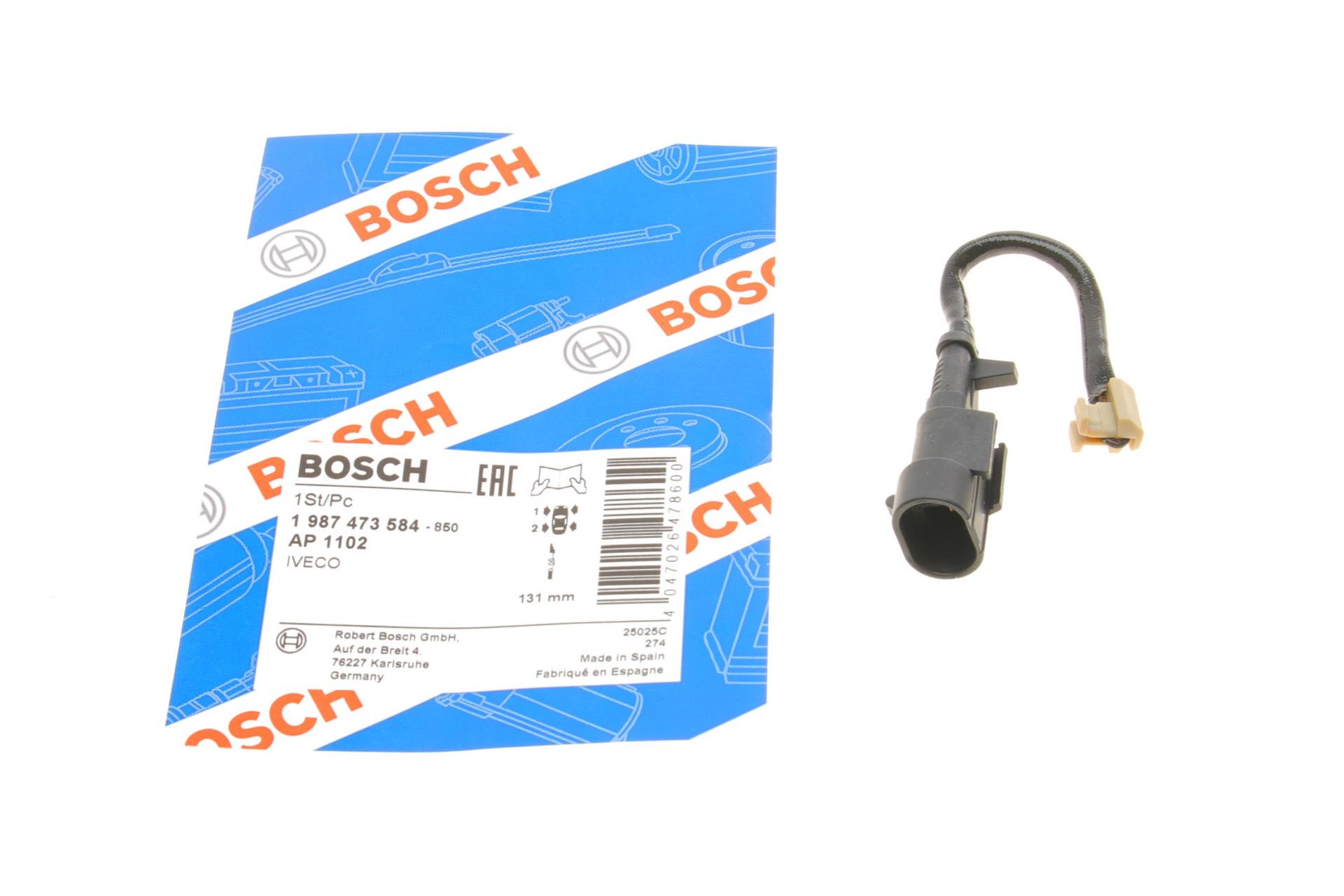 Датчик износа тормозных колодок передних Iveco Daily IV/V 06-14 L 131 мм (1 987 473 584)