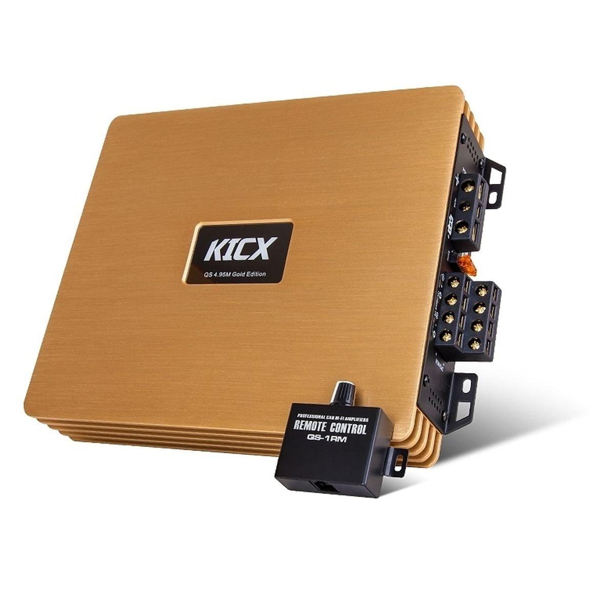 Підсилювач чотирьохканальний Kicx QS 4.95 M Gold Edition (1553809162)