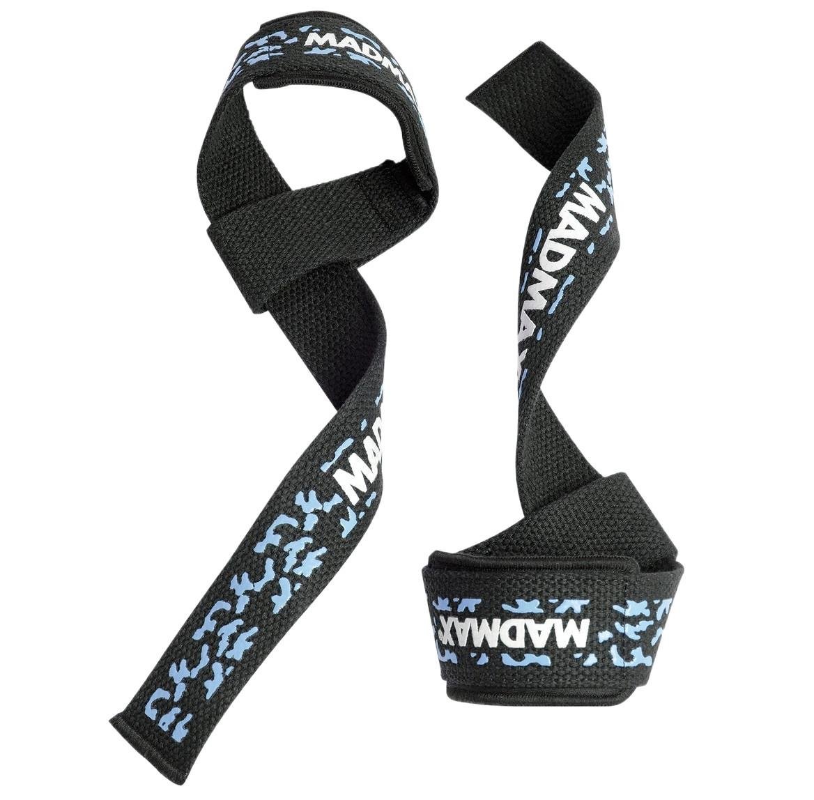 Лямки для тяги MadMax Camo Power Wrist Straps Camo/Light Blue (16714346)