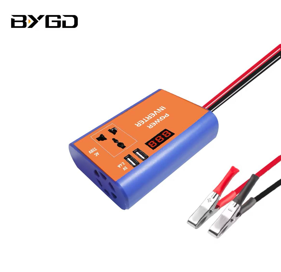 Автомобильный инвертор 150W 12/220 преобразователь напряжения с двойным USB и цифровым дисплеем (inv150W) - фото 5