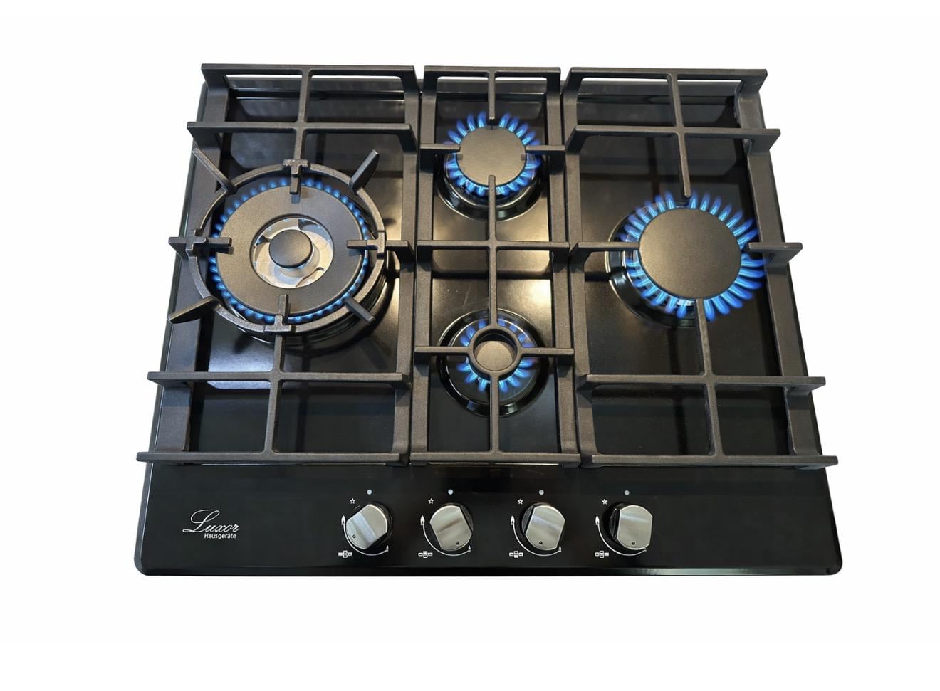 Варочная поверхность газовая Luxor RG 650 BK Cubo EM с круглой подставкой для Wok (31951361)