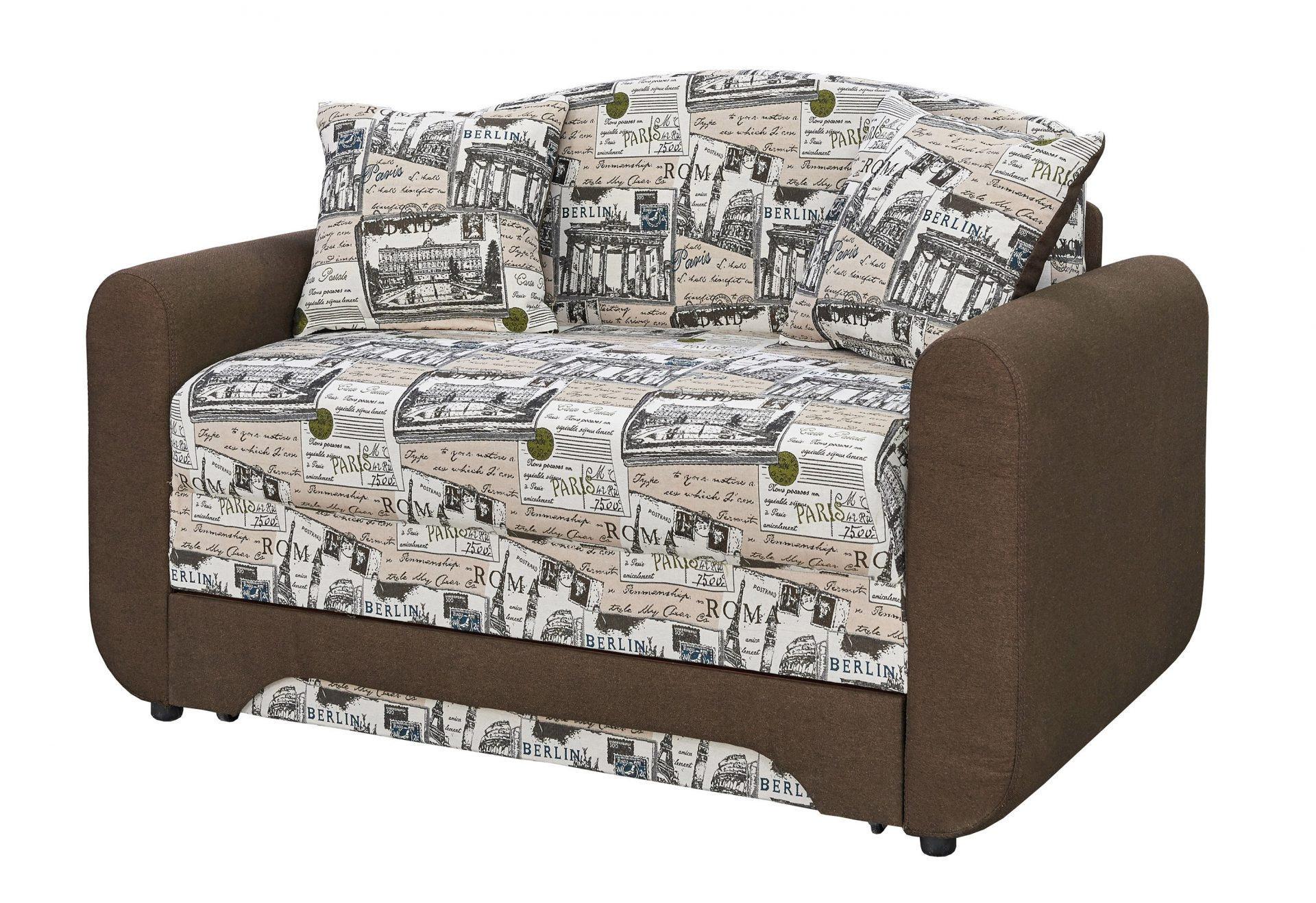 Диван Дюймовочка Юниор 1540x950x890 (раскладной/еврокнижка) из ДСП дерево /ткань Екшн коричневый Мебель Сервис Диван Дюймовочка Юниор 1540x950x890 (раскладной/еврокнижка) из ДСП дерево /ткань Екшн коричневый Мебель Сервис