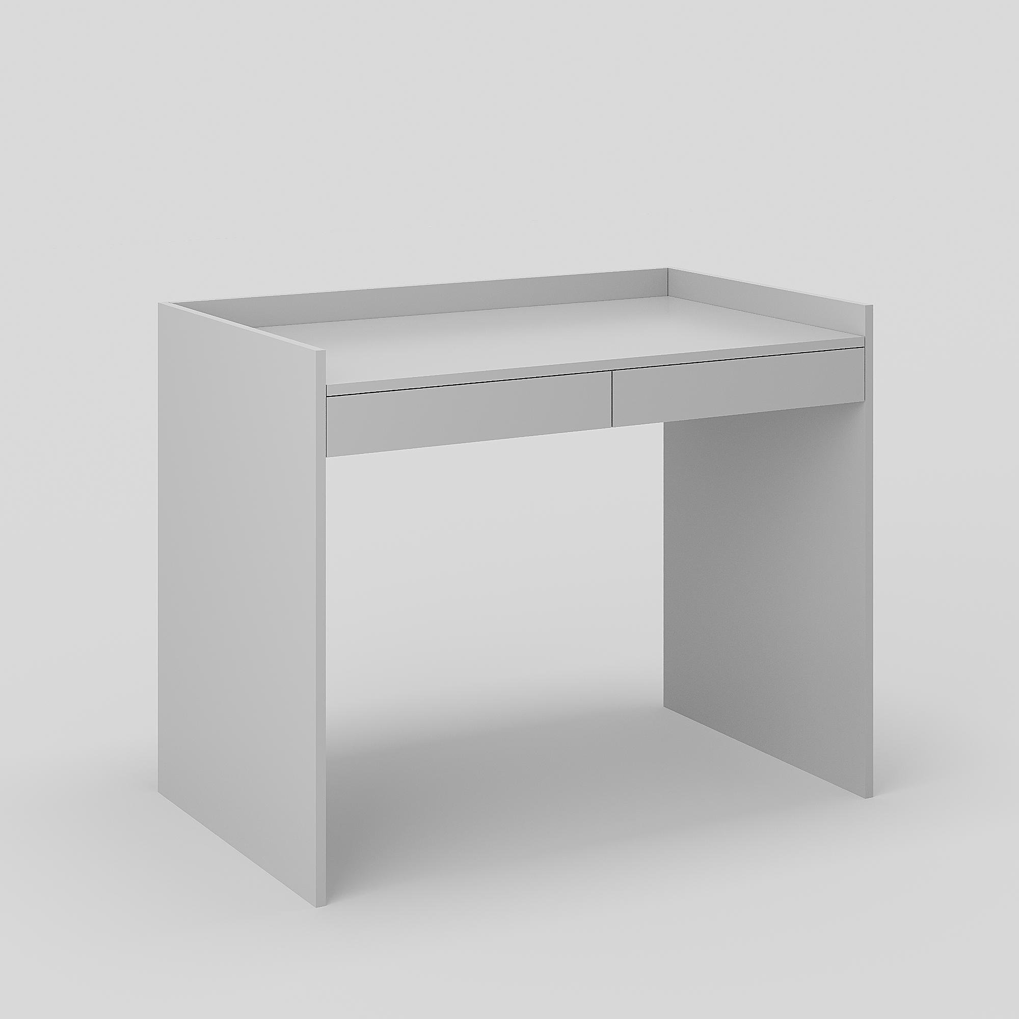 Письменный стол СП-100-б с бортиками и двумя ящиками 800x1000x600 мм Серый (30654596) - фото 2