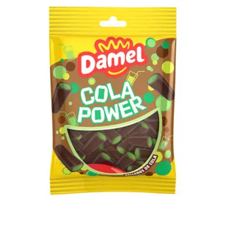 Цукерки жувальні веганські Damel Cola Power кола 80 г