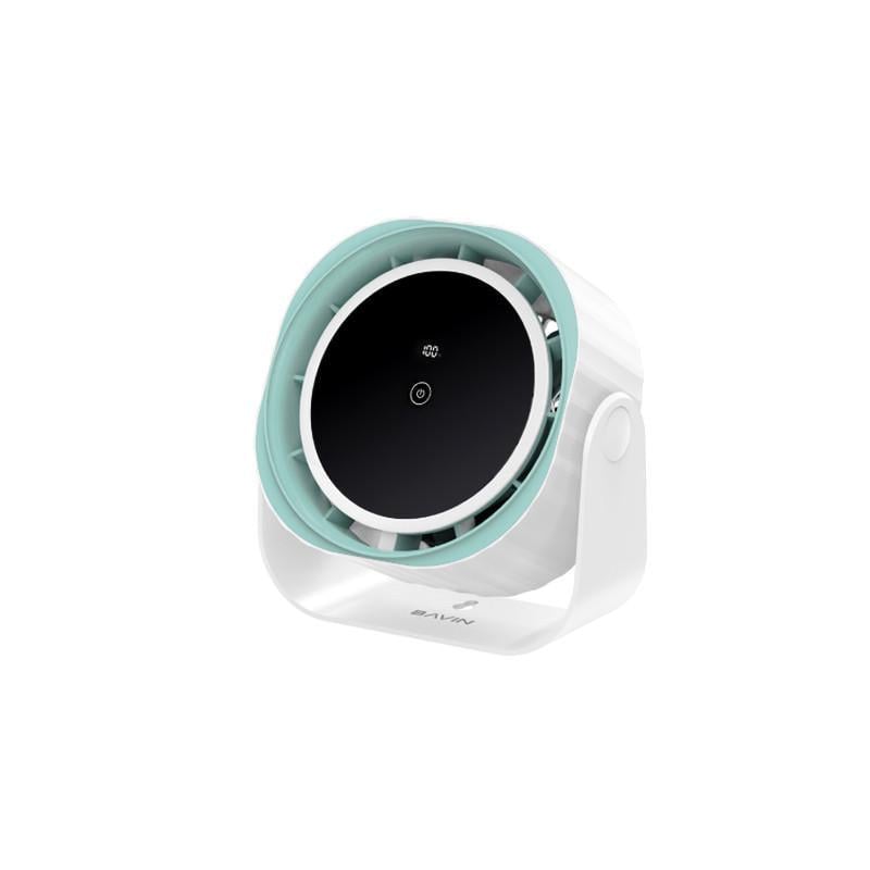 Вентилятор аккумуляторный BAVIN BF-005 High-Speed FUN 3000RPM White/Cyan (BF-005-CN)