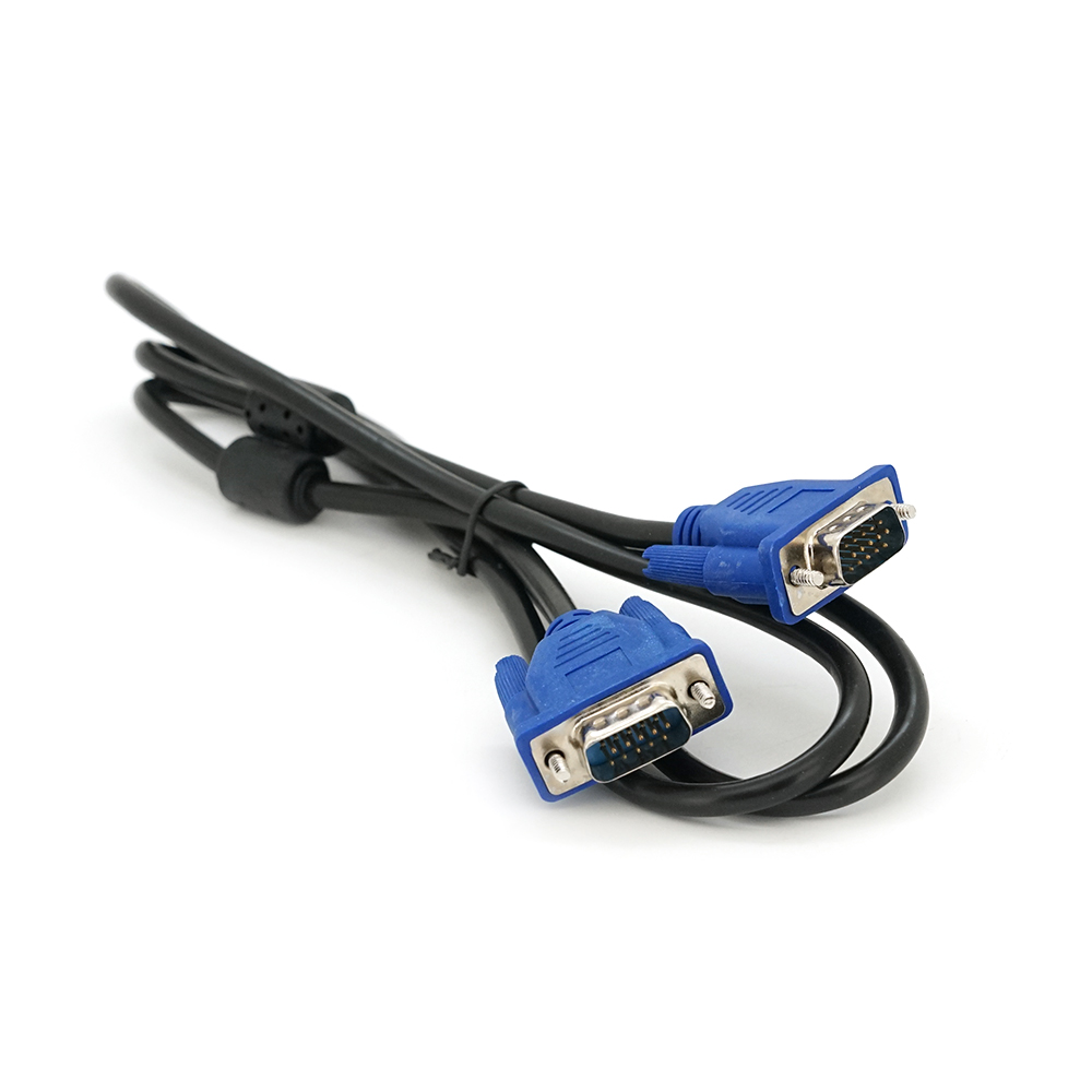 Кабель Merlion VGA 3+2 папа-папа с ферритами 1,5 м (5441)