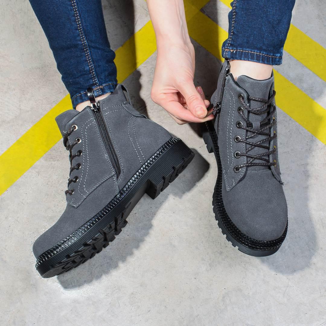 Черевики жіночі на шнурівці 327322 р. 36 23 см