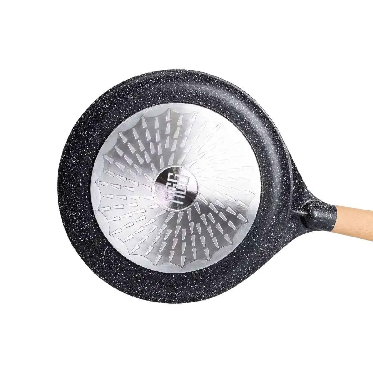 Сковорода MGC алюмінієва для млинців з мармуровим антипригарним покриттям Ø 26 см з товстим дном Black - фото 5