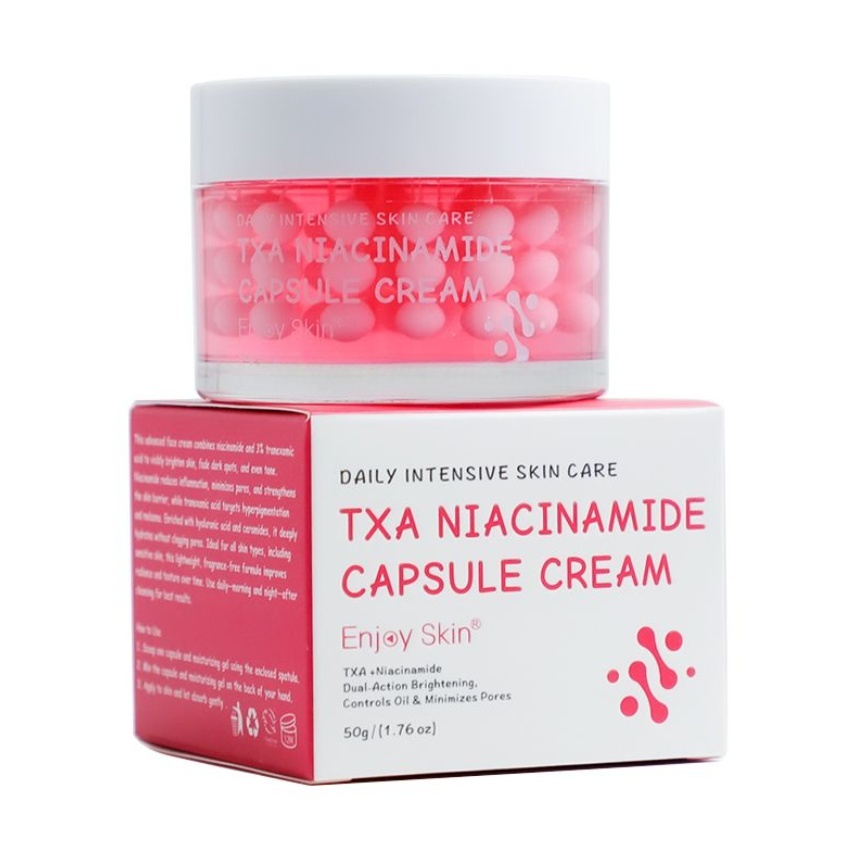 Крем для лица увлажняющий Enjoy Skin TXA Niacinamide Capsule Cream 50 г Крем для лица увлажняющий Enjoy Skin TXA Niacinamide Capsule Cream 50 г