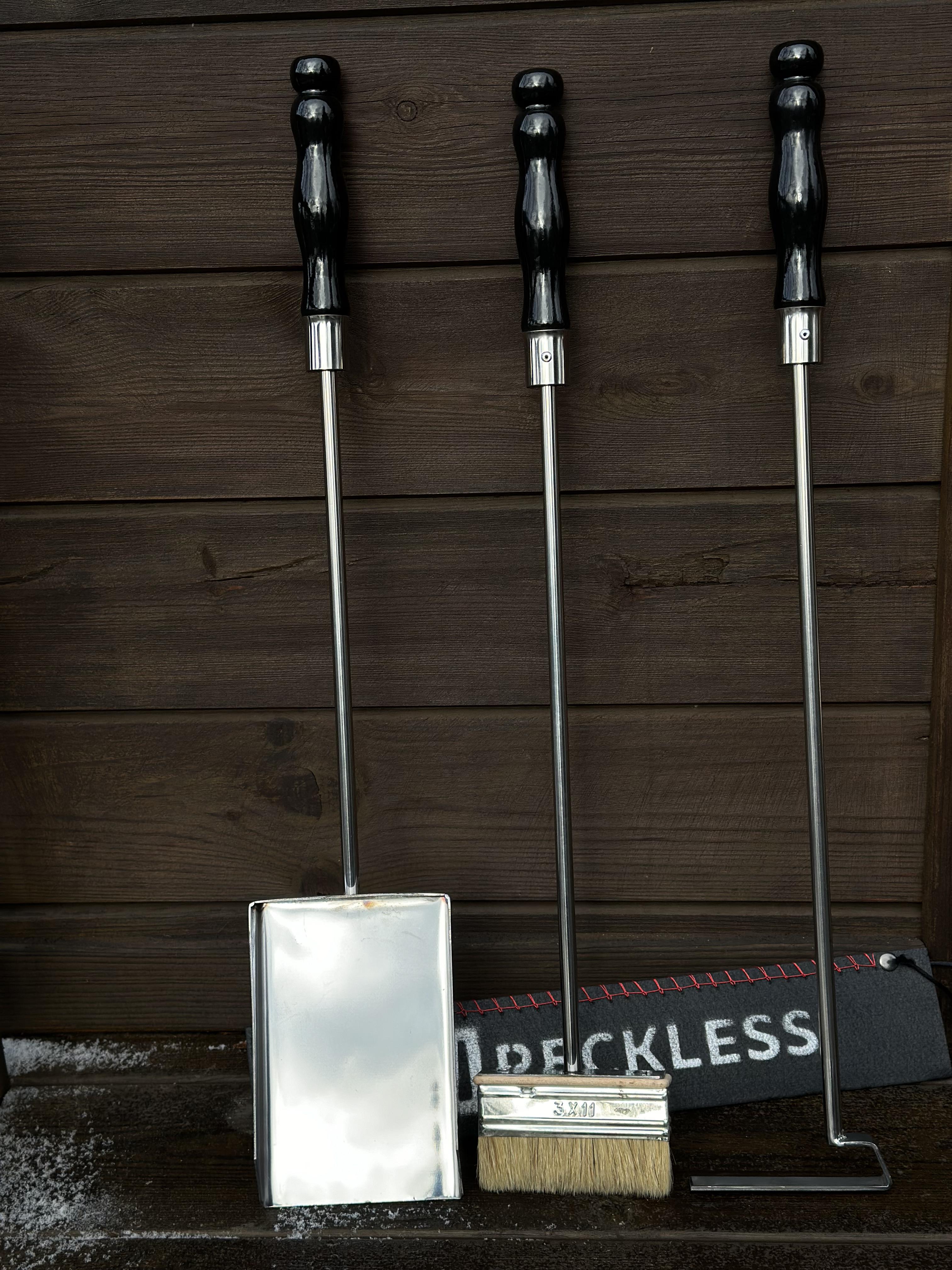 Набір для мангалу/каміна Reckless Vavilon із дерев'яною ручкою 620 мм Набір для мангалу/каміна Reckless Vavilon із дерев'яною ручкою 620 мм