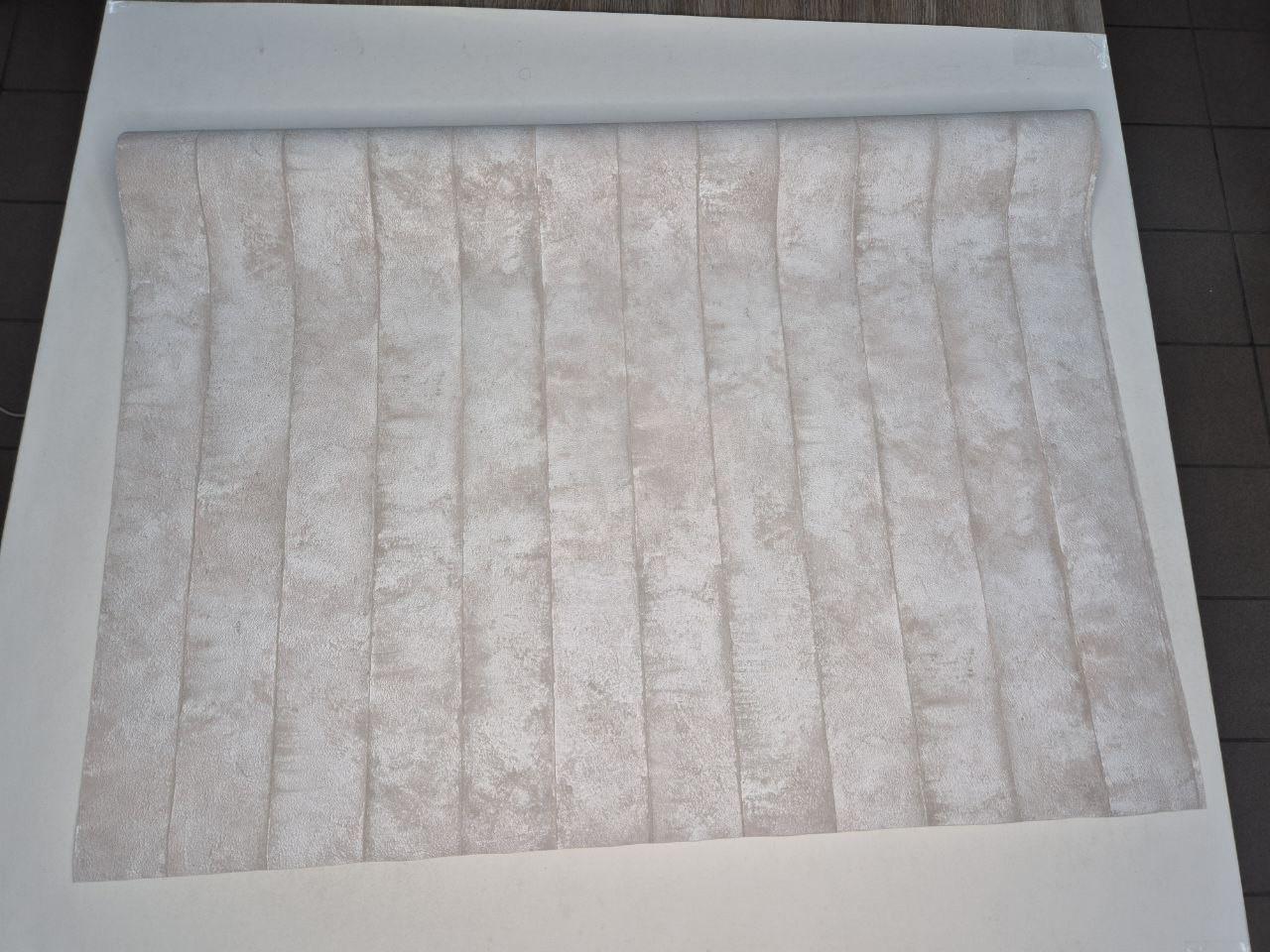 Обои виниловые на флизелиновой основе Marburg с объемными полосами 10,05x1,06 Бежевый (31404) - фото 4