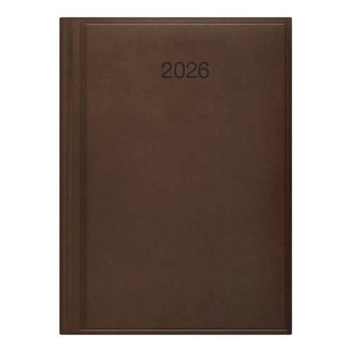 Щоденник датований Brunnen Стандарт Torino 2026 A5 Коричневий (73-795 38 706)