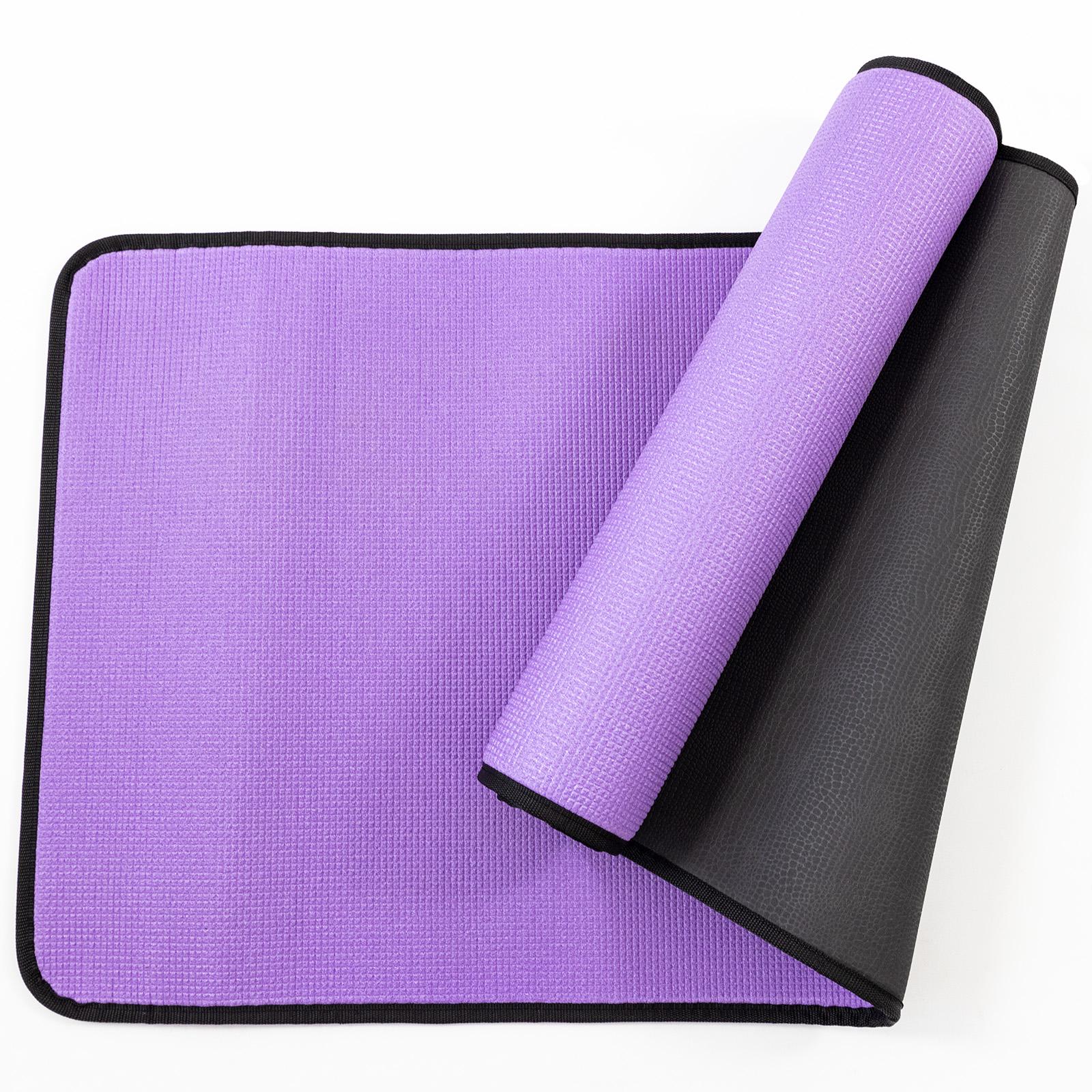 Коврик для йоги и фитнеса EVA Osport Yoga Pro/8 мм Черно-фиолетовый (OF-0275) - фото 3 Коврик для йоги и фитнеса EVA Osport Yoga Pro/8 мм Черно-фиолетовый (OF-0275) - фото 3