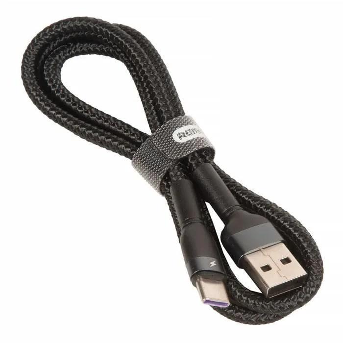 Кабель USB - Lightning 8-pin REMAX Jany RC-124i 1 м Black (epic1101) - фото 3