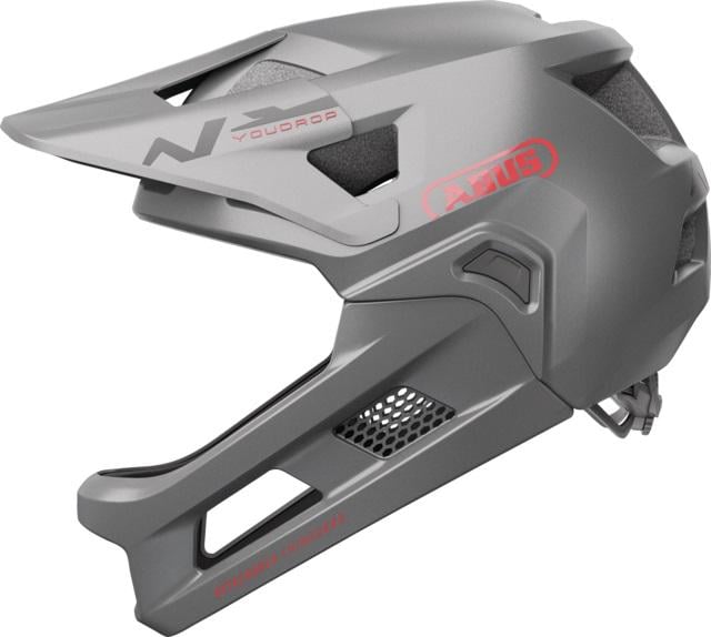 Велосипедний дитячий шлем Abus YOUDROP FF S 48-55 Ti Silver (980893)