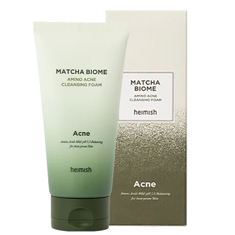 Пенка для умывания кремовая с экстрактом матча и пробиотиками Heimish Matcha Biome Amino Acne Cleansing Foam 150 мл (2565511889)