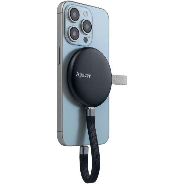 SSD-накопичувач Apacer Magnetic Portable AS725 512GB USB Black (AP512GAS725B-1) - фото 4 SSD-накопичувач Apacer Magnetic Portable AS725 512GB USB Black (AP512GAS725B-1) - фото 4