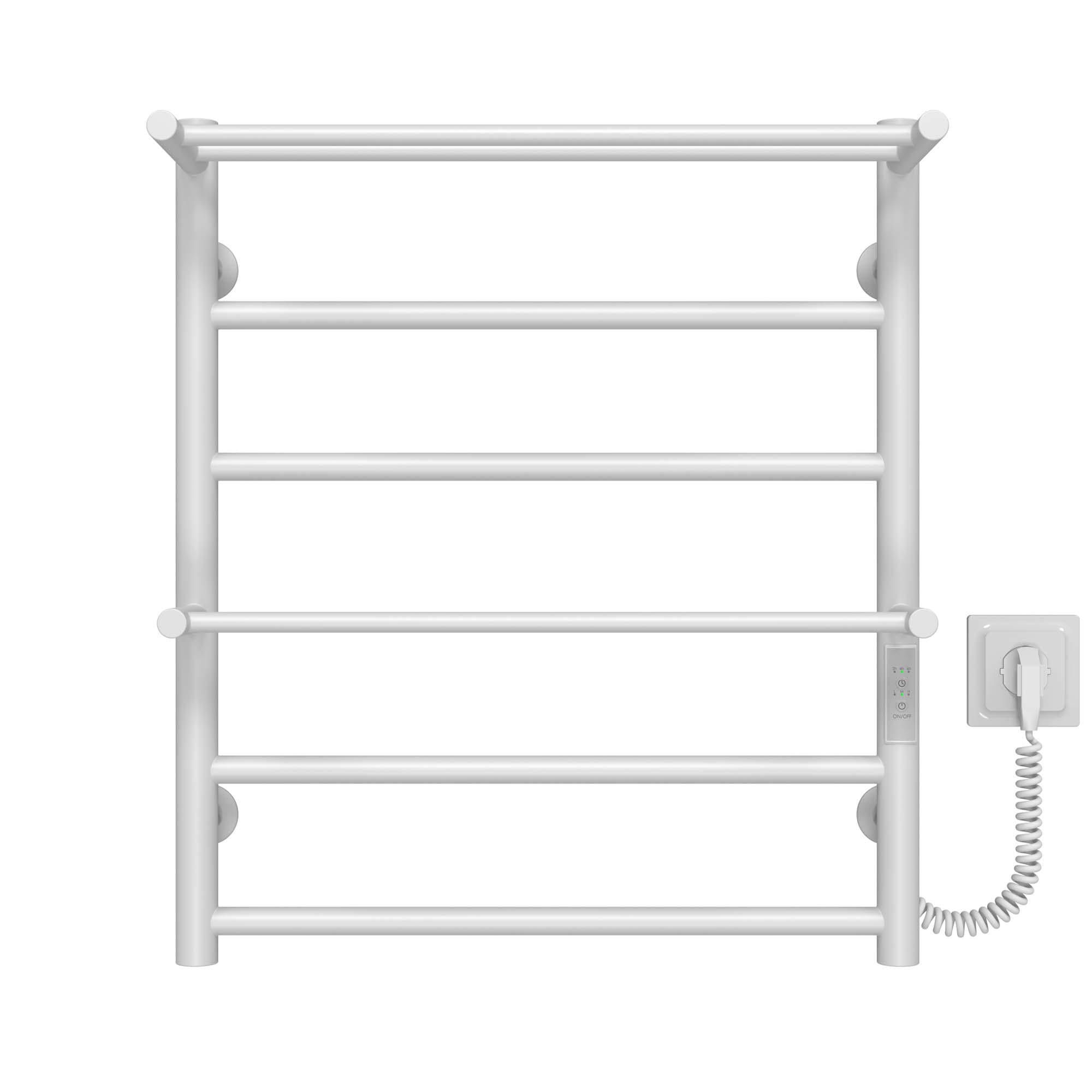 Полотенцесушитель электрический Deffi Терма Плюс П6 WD03 правое подключение нержавеющая сталь 500x600 мм Белый (C.TA.60.50.6.EWR3)