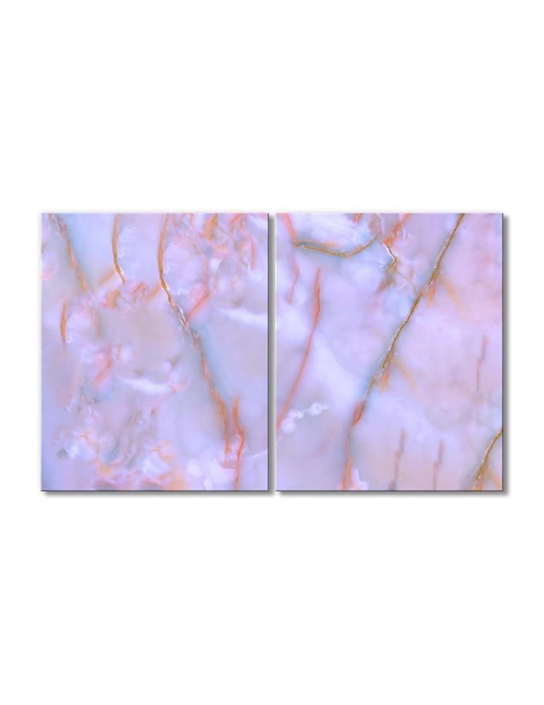 Картина модульная Сиренево-розовый нефрит 2 модуля 70x105 см