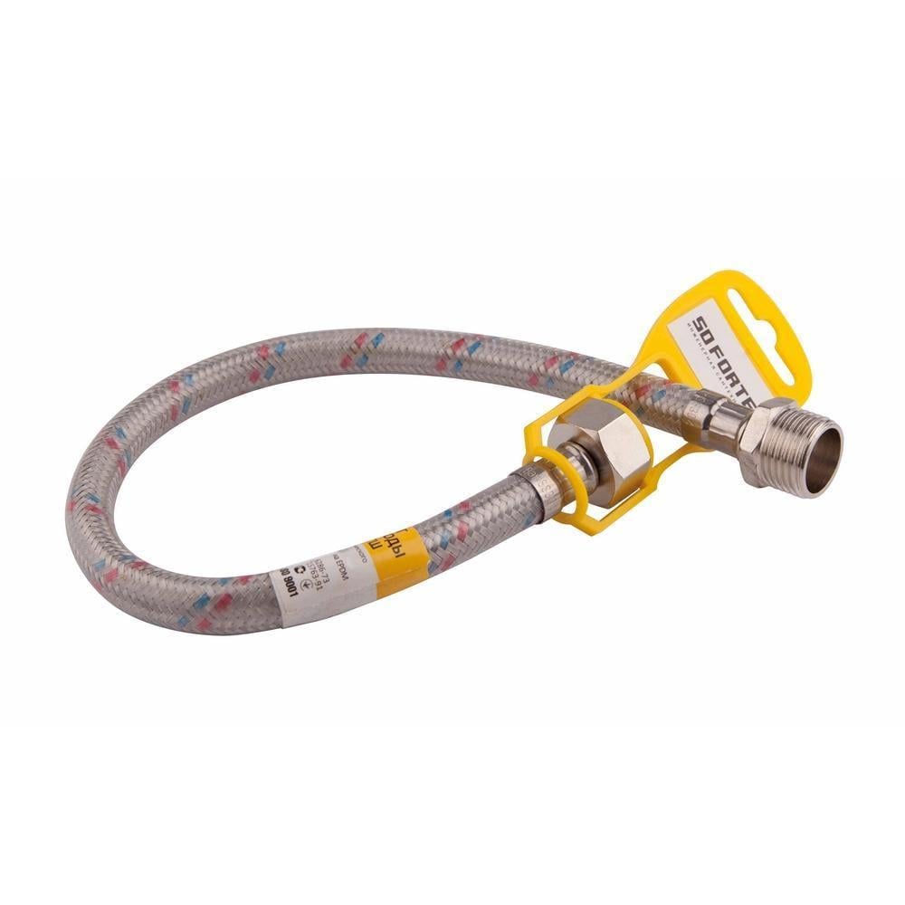 Шланг для воды Thermo Alliance Forte 120 см нержавеющая оплетка в силиконе 1/2"ВЗ (SF382W120)