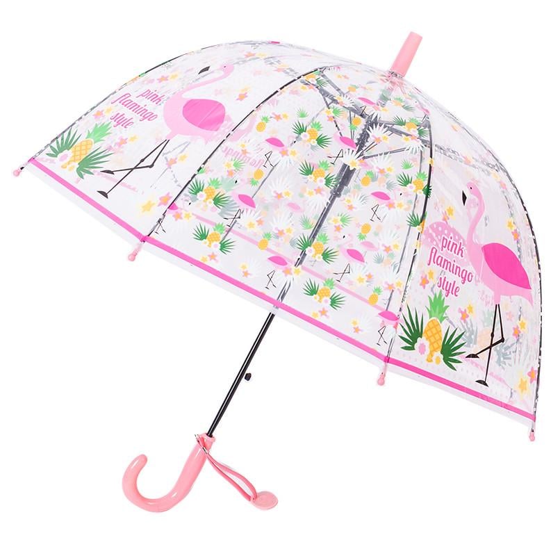 Зонтик детский полуавтоматический RST RST060A Фламинго тростник Light Pink (2663366042)