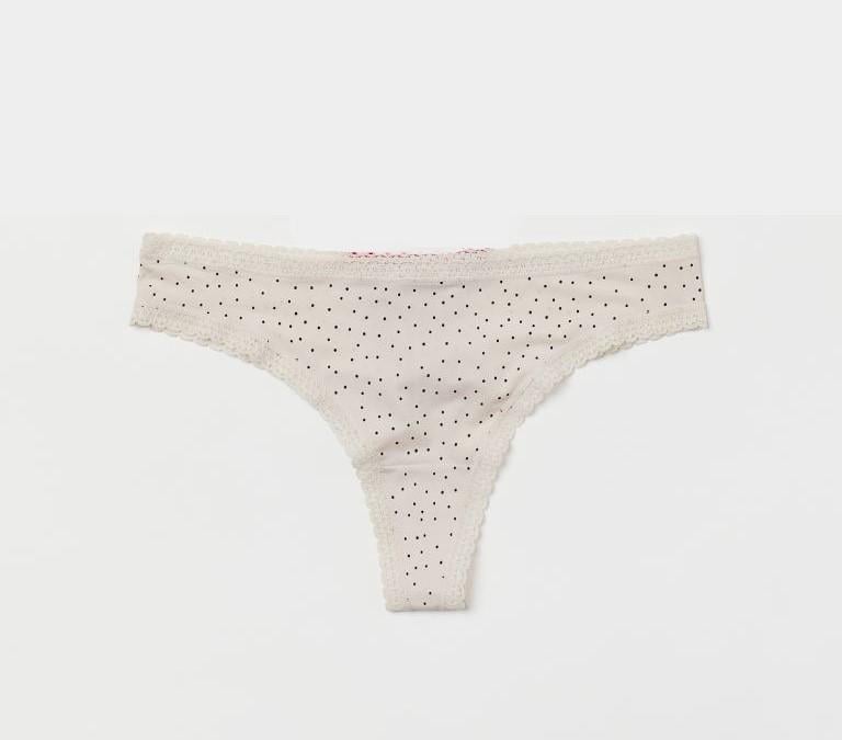 Трусики с кружевом XL Светло-бежевый (9085424arl)