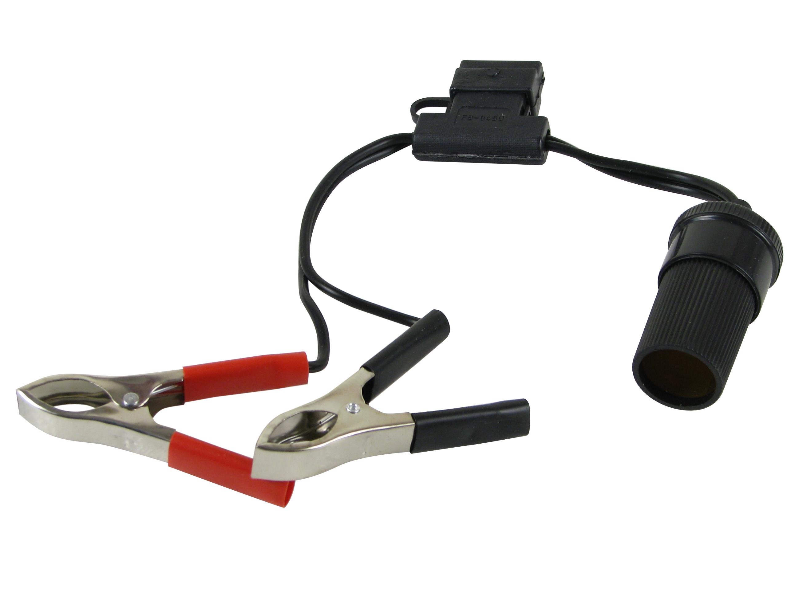 Перехідник Winso 15A із затискачами АКБ та гніздом прикурювача