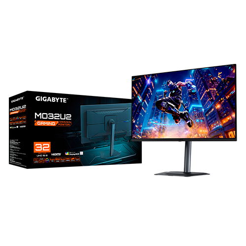 Монітор ігровий Gigabyte MO32U2 Gaming Monitor Black (32709184) - фото 3 Монітор ігровий Gigabyte MO32U2 Gaming Monitor Black (32709184) - фото 3