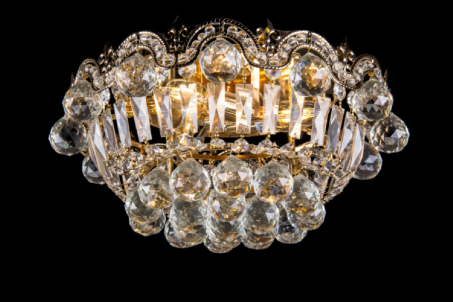 Хрустальная люстра L5680/3L LGD Белый/Золото (AN000320)