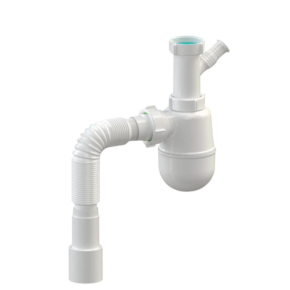 Сифон для кухни SoloPlast К1100 без выпуска прямоточный 40/50 мм (2517986045)