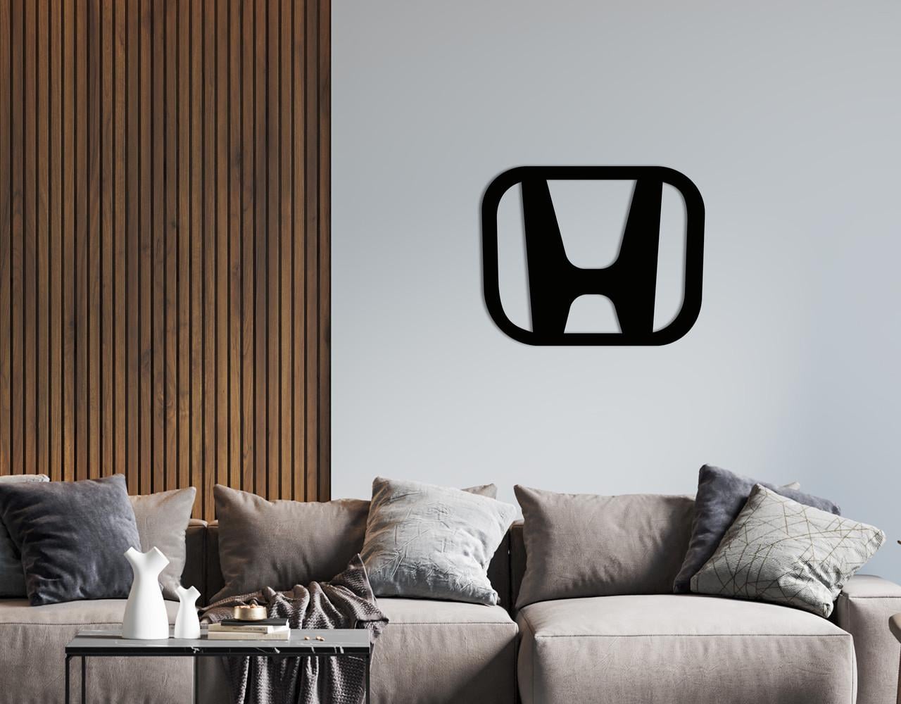 Панно на стену из дерева декоративное Upwood Decor Honda 70x86,8 см Black (1577482688)