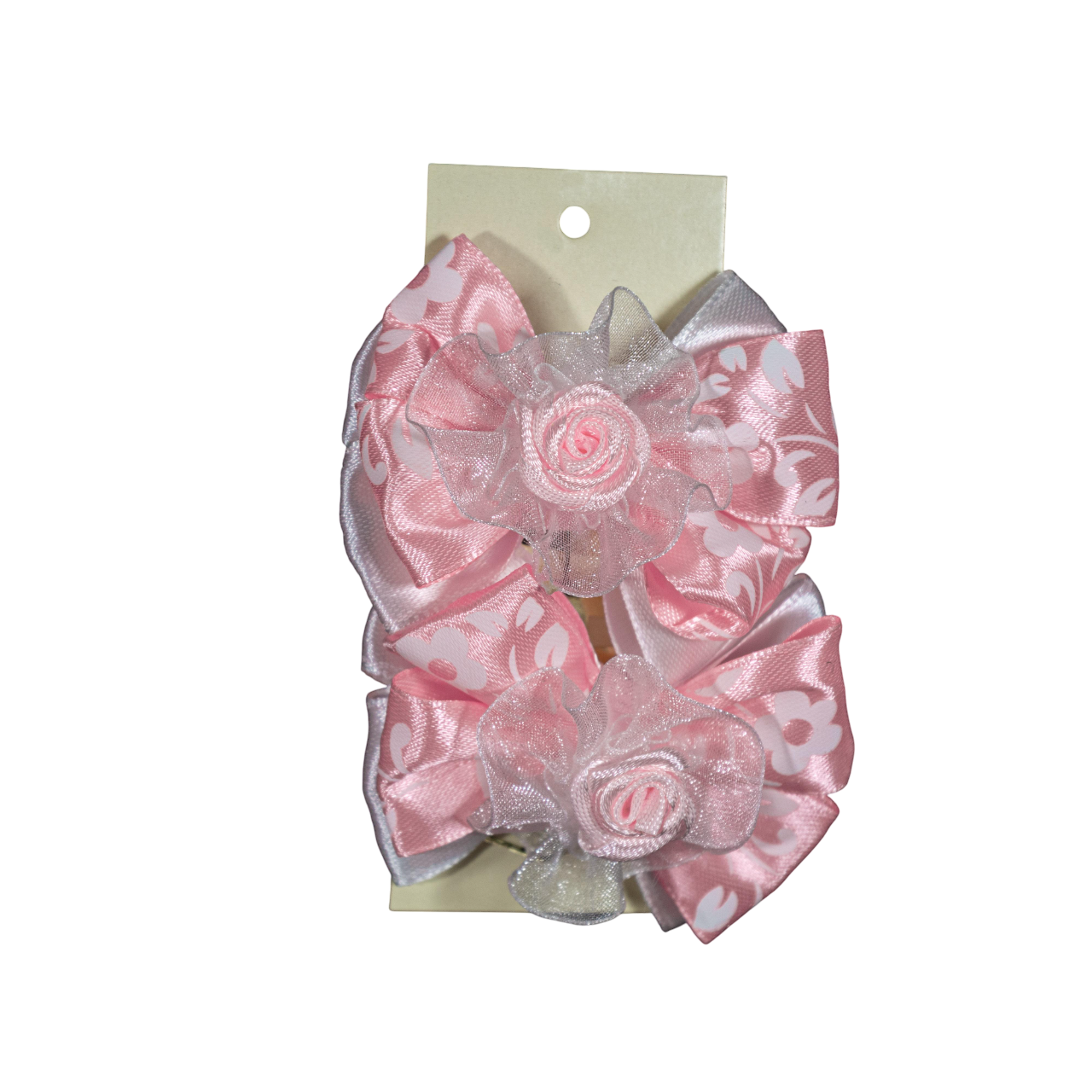 Детская заколка для волос ДАЙС 6 см 2 шт. Розовый (ЗРБ6-2)