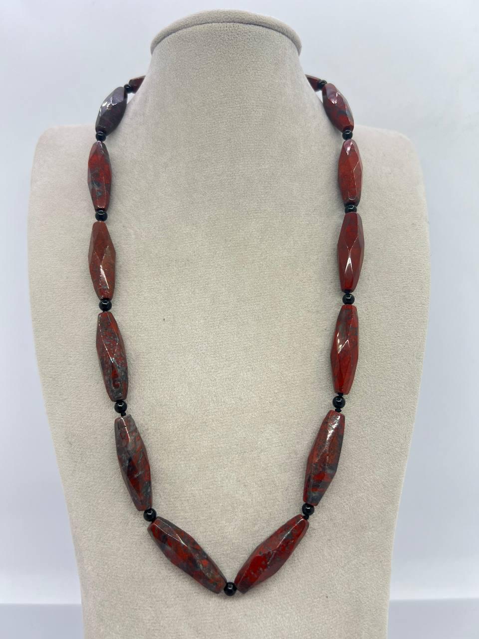 Бусы яшма 50 см Разноцветный (11409)