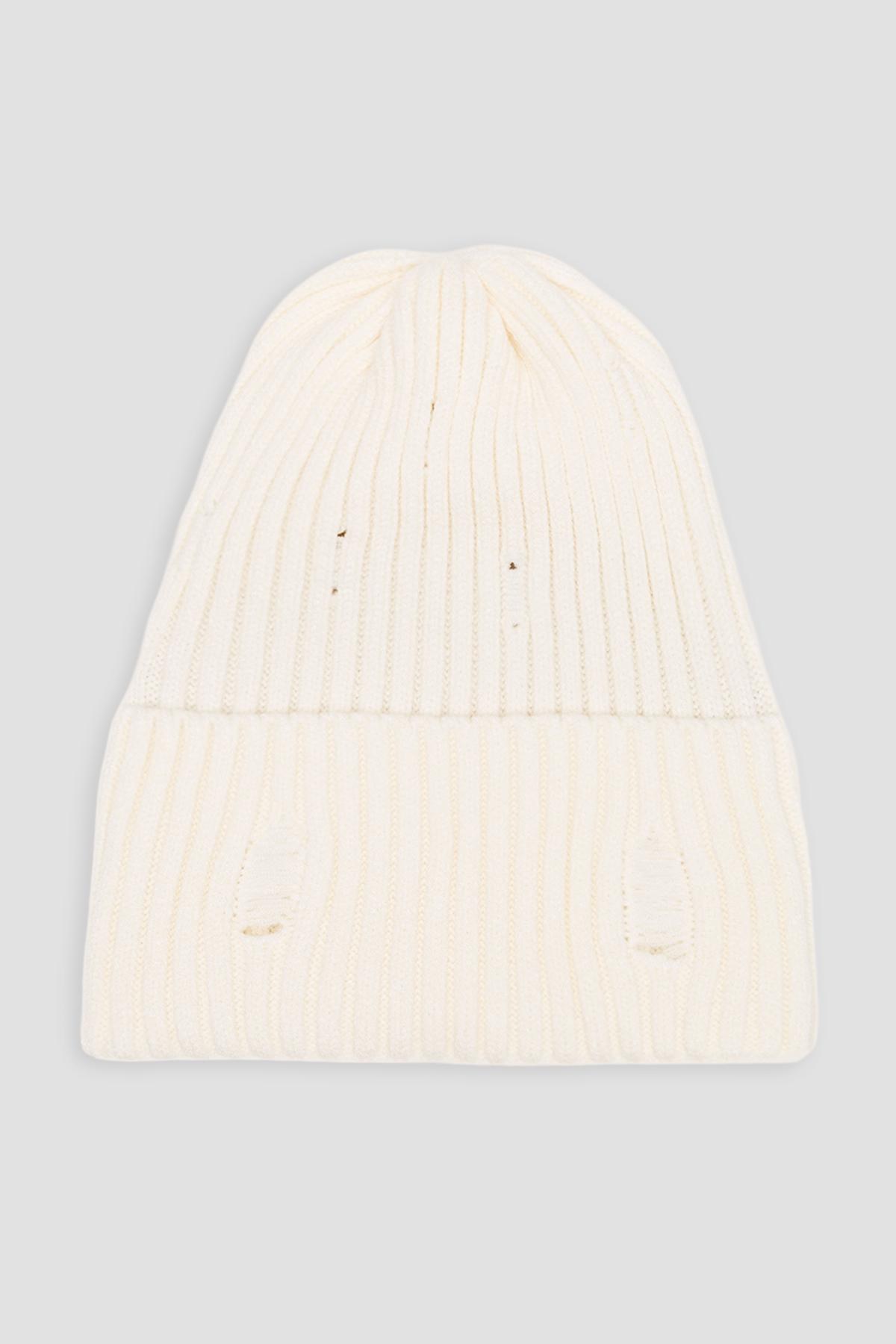 Шапка для дівчинки 54-56 см Молочна (ЦБ-00258293)
