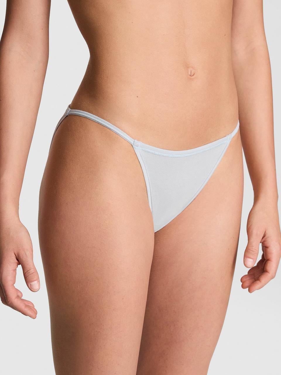 Трусики женские Victoria's Secret Cotton String Bikini L Голубой (2857189884)