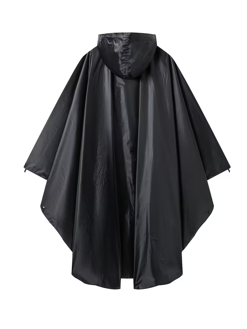 Практический дождевик-пончо в чехле Черный DT-1486black (38398906)