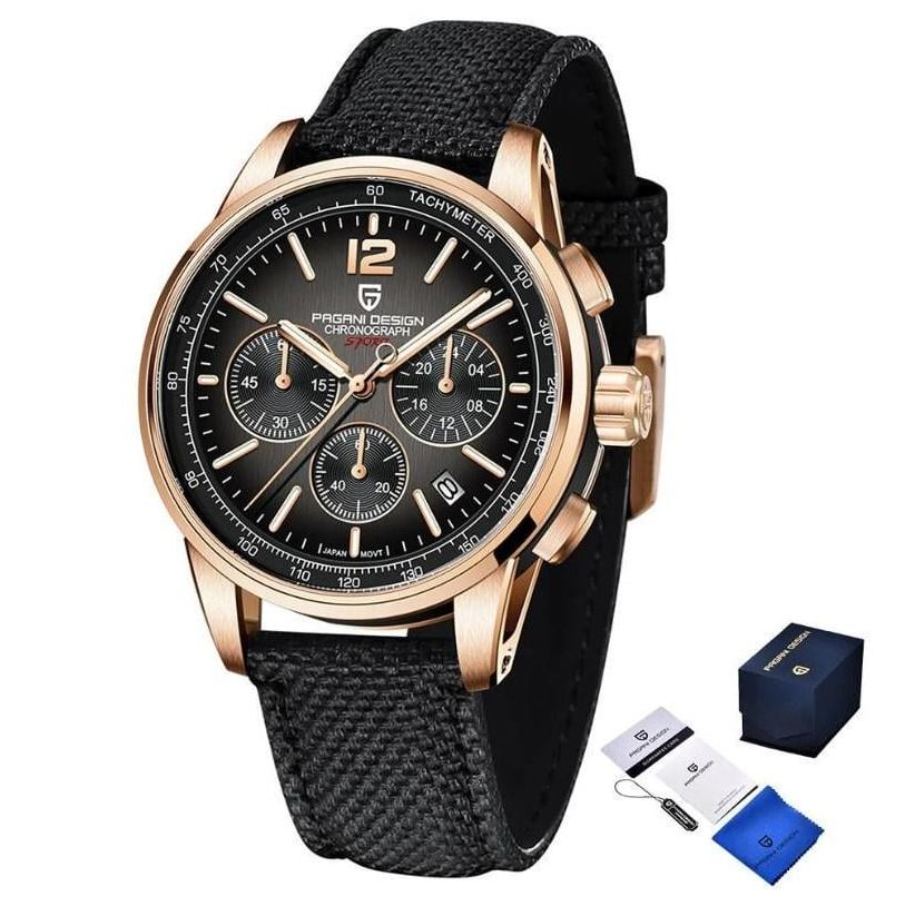 Часы Pagani Design YS008 Rose Gold/Brown (wtchs_14)