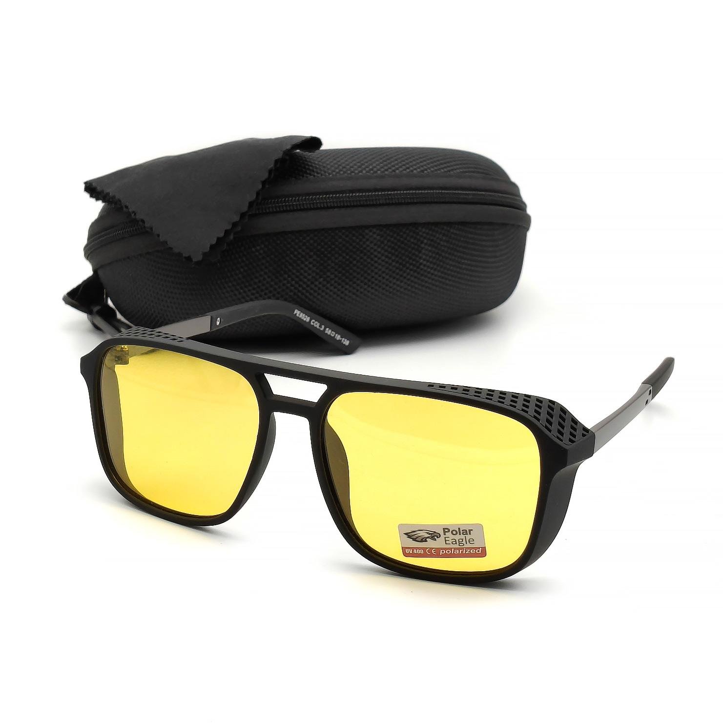 Очки для водителей Polar Eagle 8526 Polarized со шторками Желтый (636577)