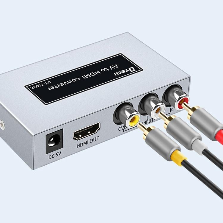 Конвертер сигналу AV в HDMI HD Dtech DT-7005A Сірий (1480450388) - фото 2