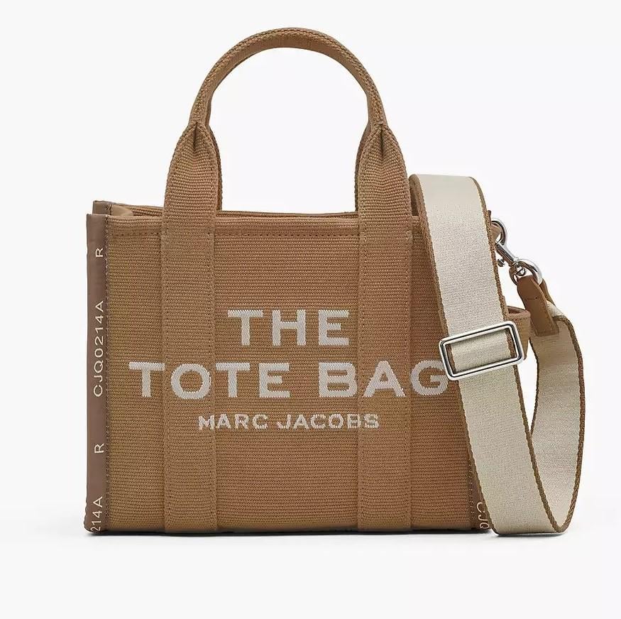 Женская сумка тоут Marc Jacobs The Jacquard Small Tote Bag Camel