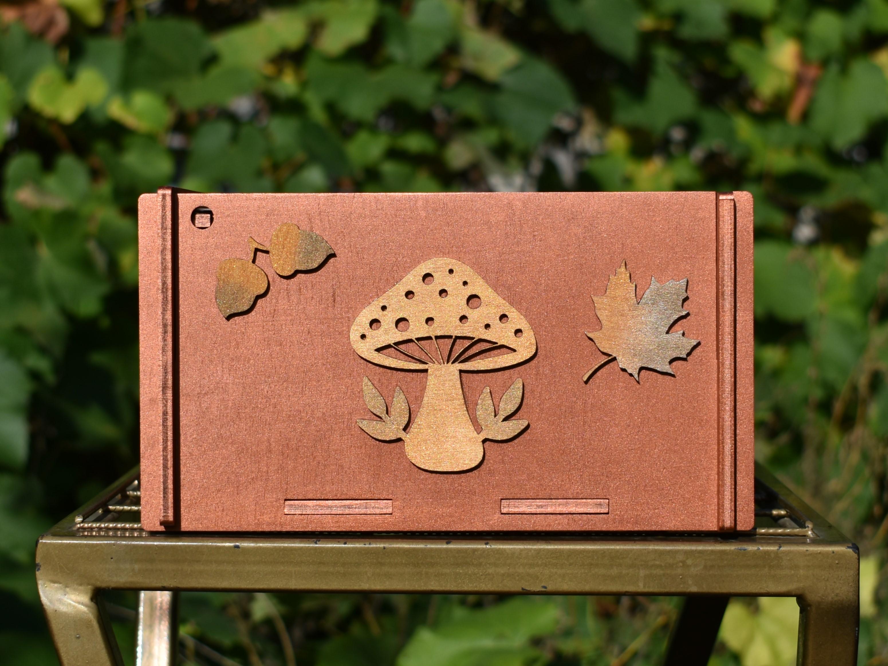 Подарункова коробка Лісовий гном 3D з фанери 20х30х12 см (21683117) - фото 10