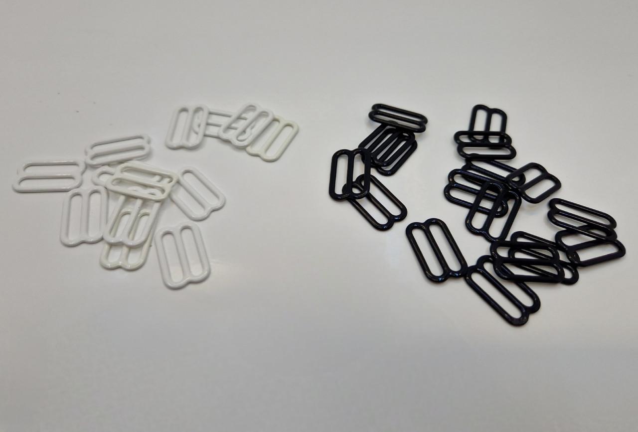 Регулятор вісімка для бретелів бюстгальтера металевий 1,5 см Чорний (2252026770) - фото 4