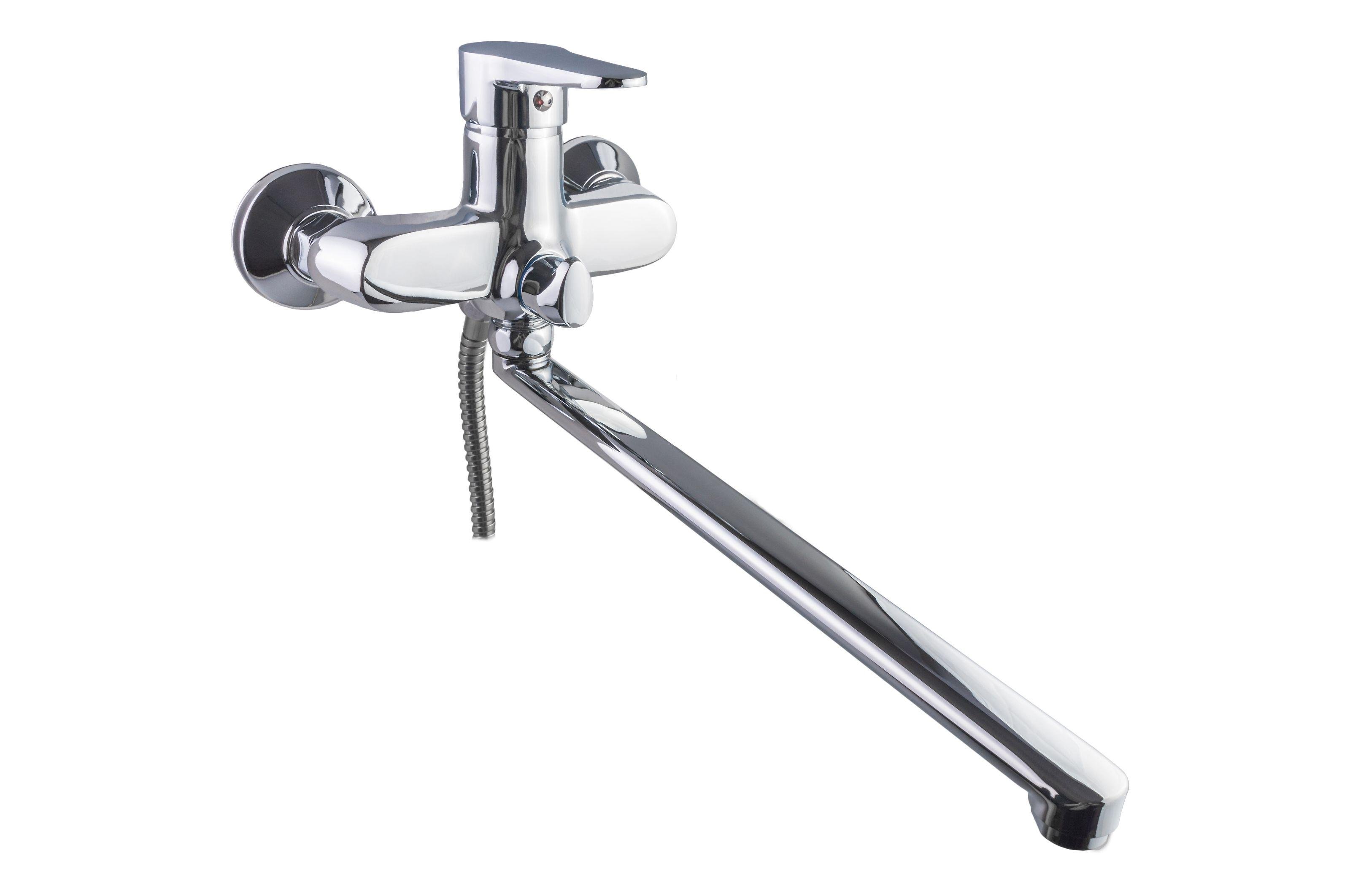 Смеситель для ванны KRONER Elbe-C071 CV016437 однорычажный Хром (134678)