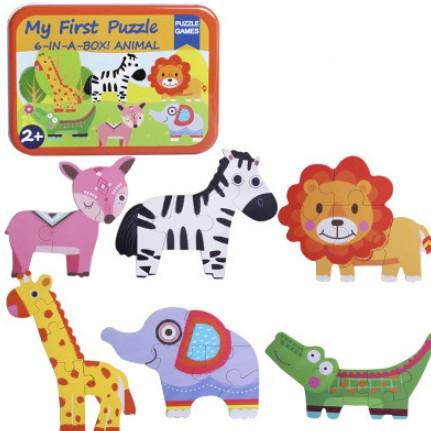 Пазл-игра Животные 24 элемента