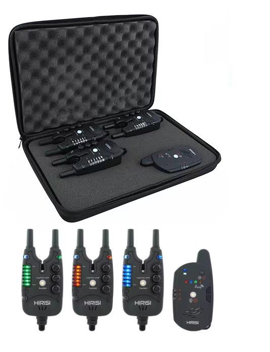 Набор электронных сигнализаторов клева Hirisi S8 3+1 карповые (2684017808) - фото 5