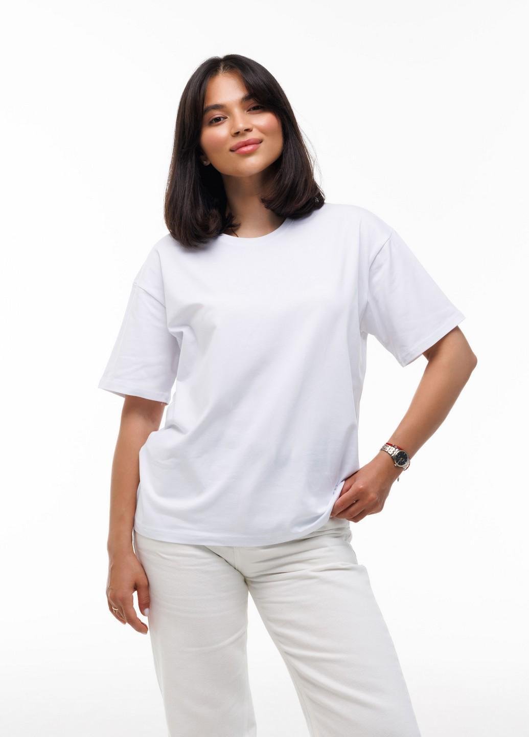 Футболка женская Наталюкс oversize 2XL Белый (4123993200061)