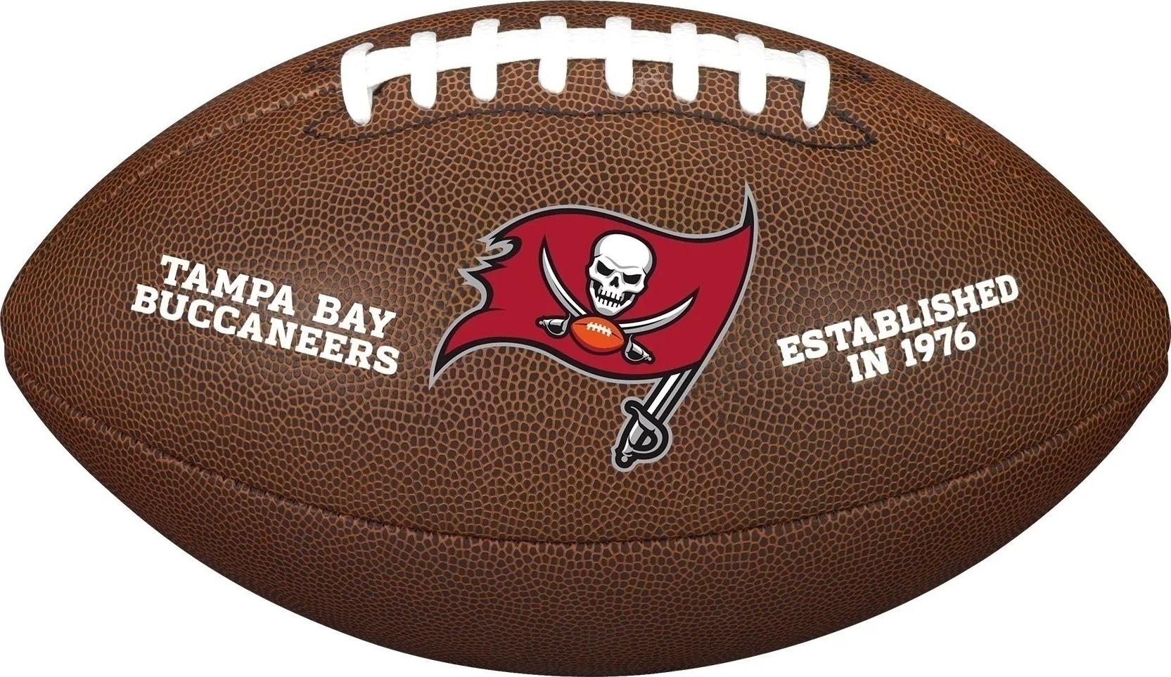Мяч для американского футбола Wilson NFL LICENSED BALL TAMPA BAY BUCCANEERS р. 5 Темно-коричневый (WTF1748XBTB)